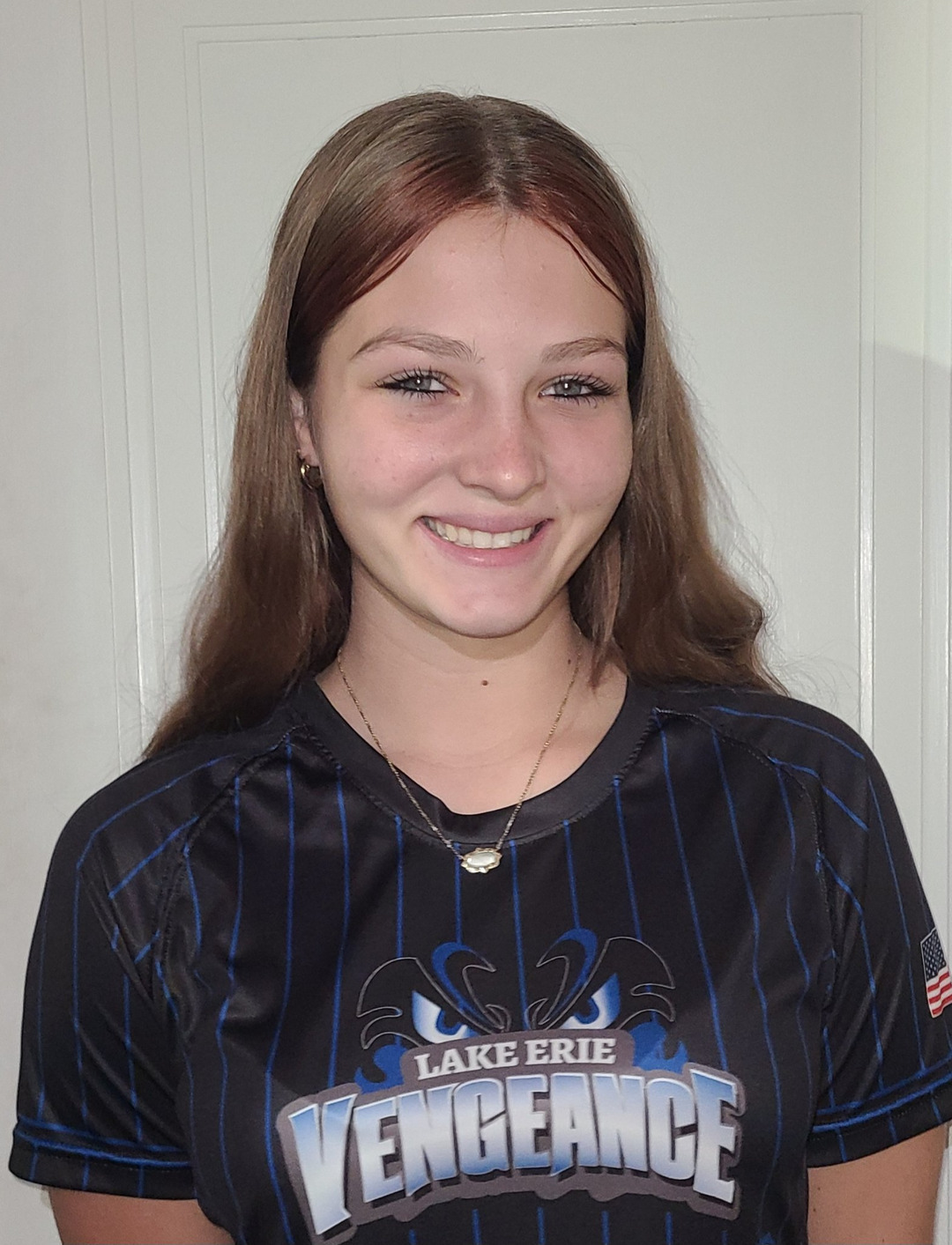 Lauren Metzgar in her Lake Erie Vengeance jersey
